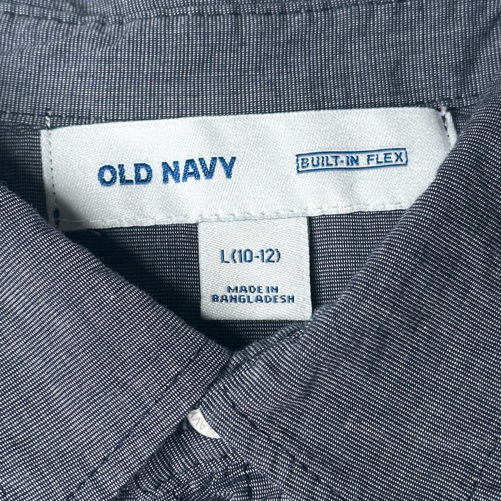 Old Navy Dark Gray Casual Button Down Shirt - Picture 3 of 4